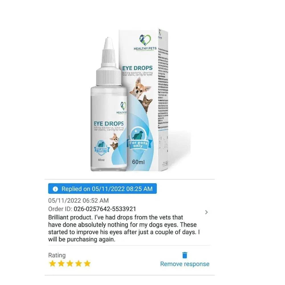 Pet Eye Drops - For Dogs & Cats -Natural Pet Eye Drops for Dogs & Cats – Gentle Cleanser for Tear Stains & Eye Hygiene – Daily Eye Area Maintenance – Healthy Pets 10% Discount for Subscribers